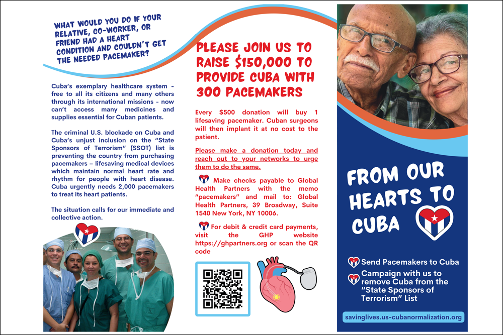 Saving Lives Campaign - Heart Pacemaker Campaign Tri fold brochure